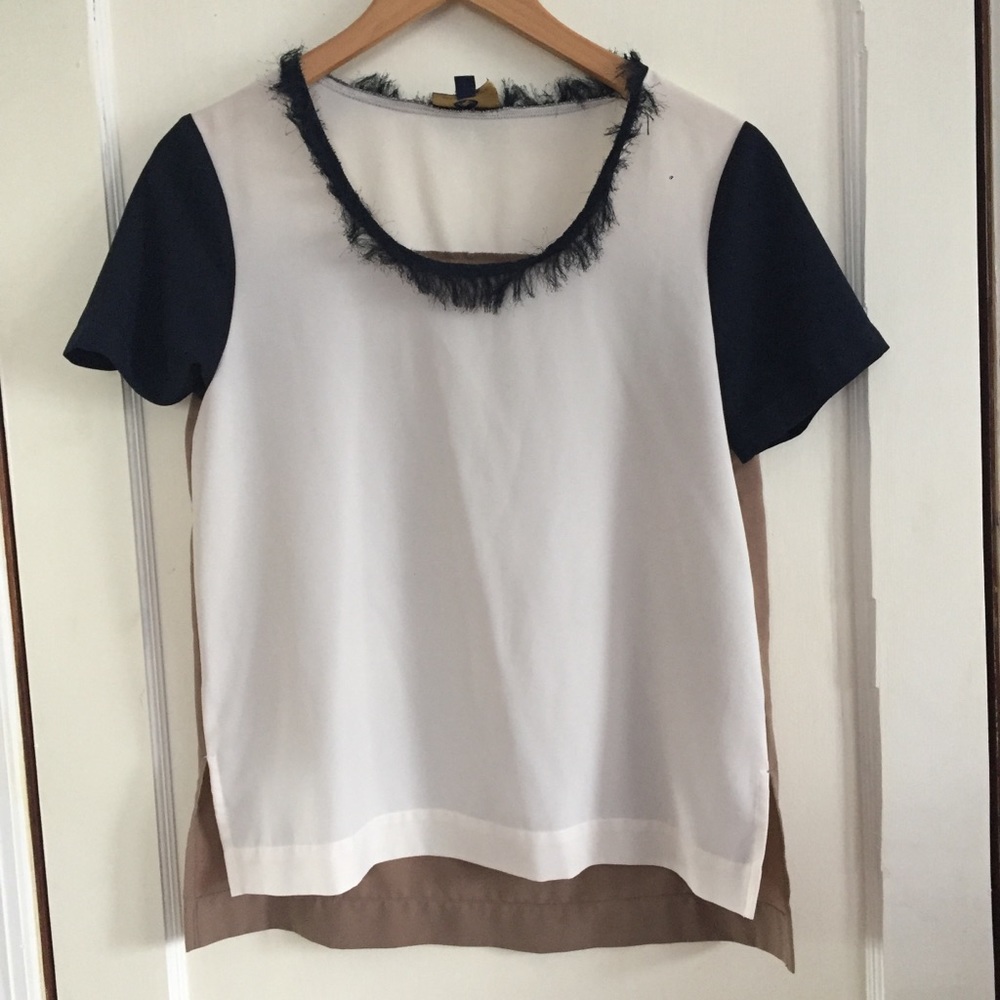 Adrienne Vittadini color block top, small